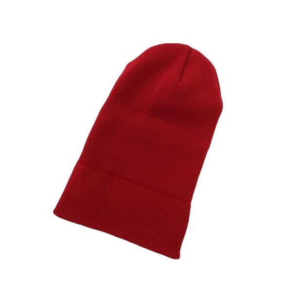 Winter cap hat beanie knit ski hat red Unisex One size Fits All NWOT - Picture 2 of 4